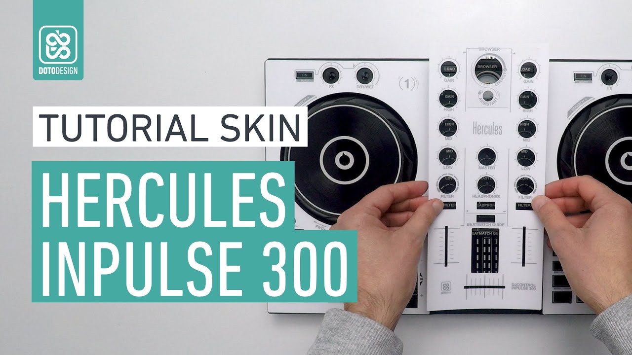 Hercules Inpulse 300 Full White - How to apply a dj controller Skin | Tutorial Doto Design