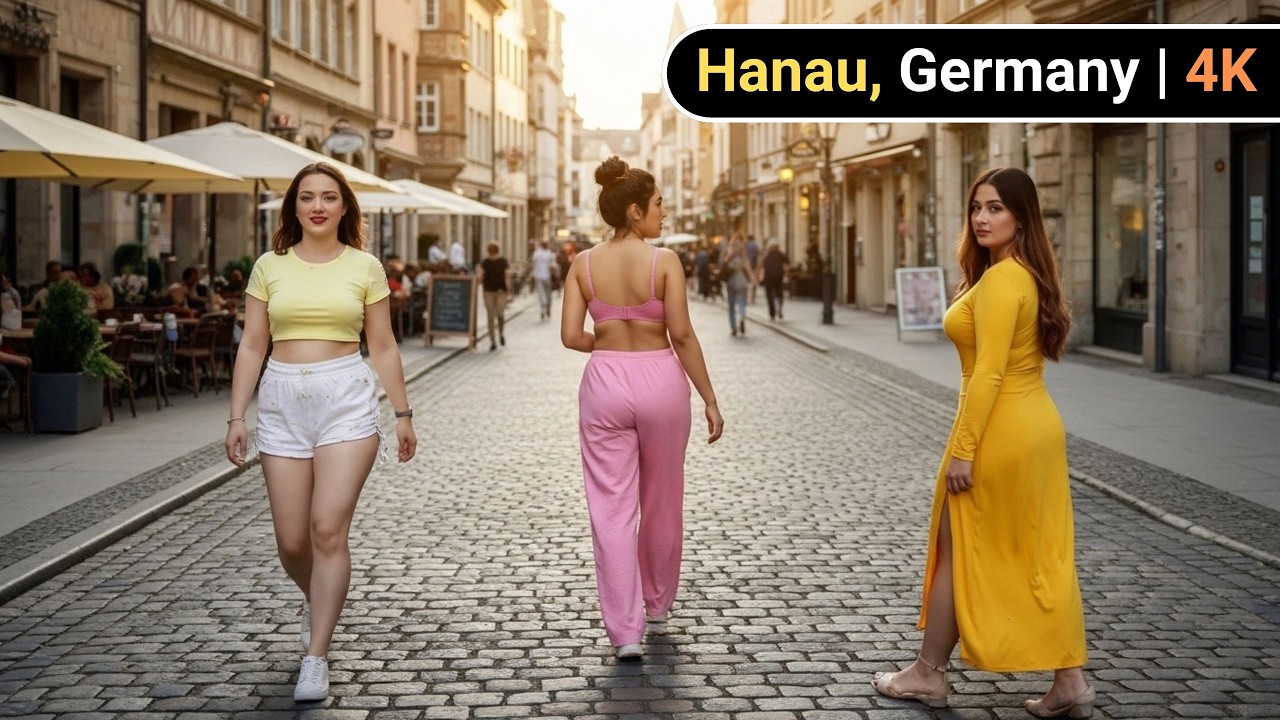 Hanau Germany Walking Tour 4K 🇩🇪 | Old Town, Market Square & City Life