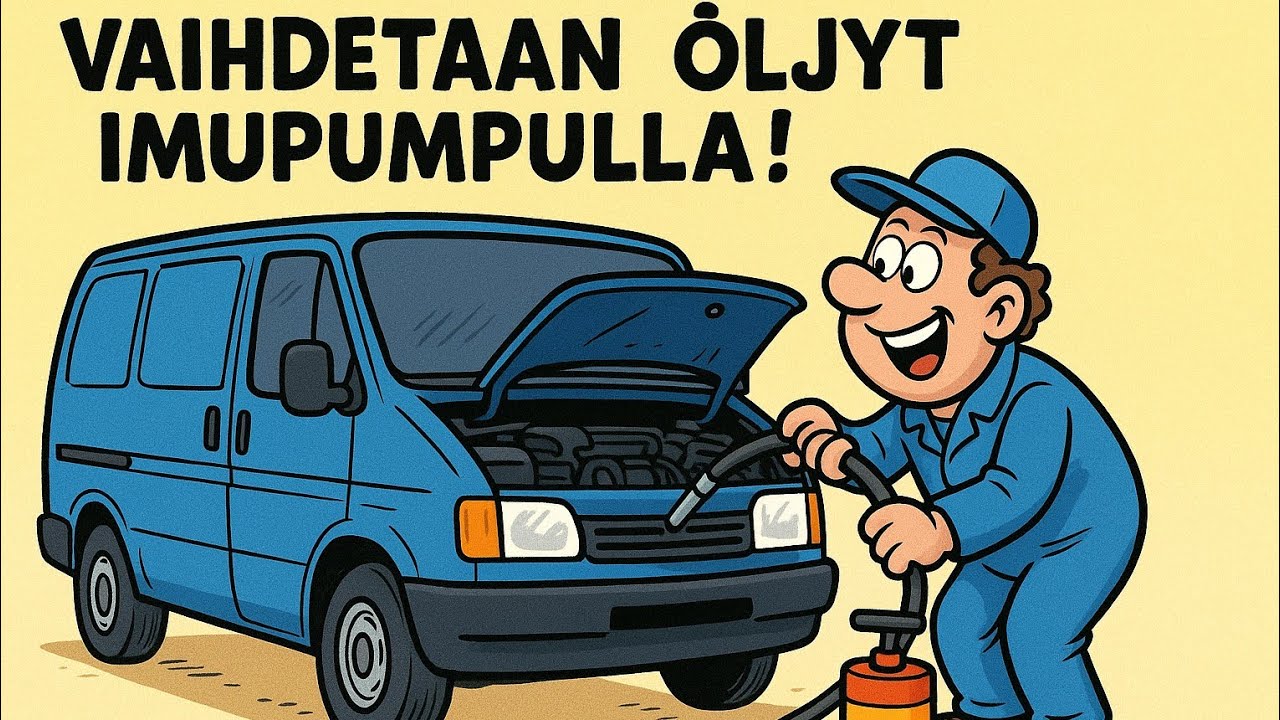 Öljynvaihto pumpulla😲 | Öljynvaihtopumpun käyttö