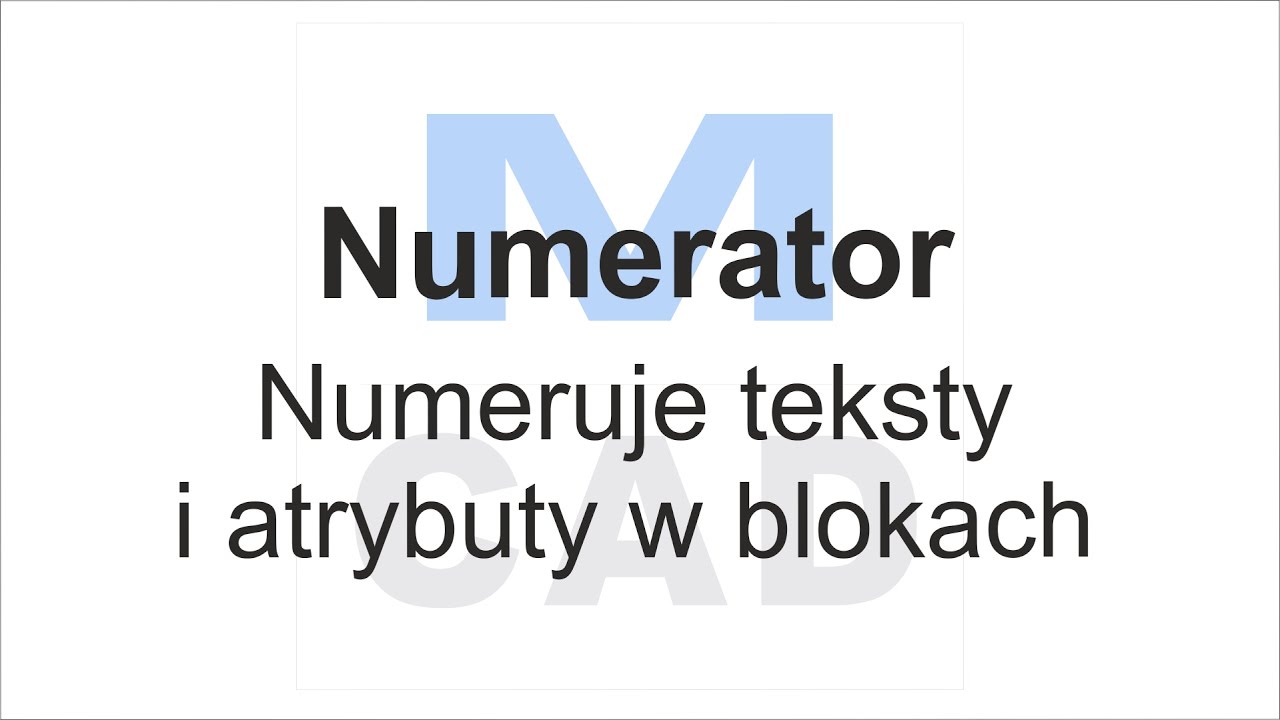 MCAD - numerator