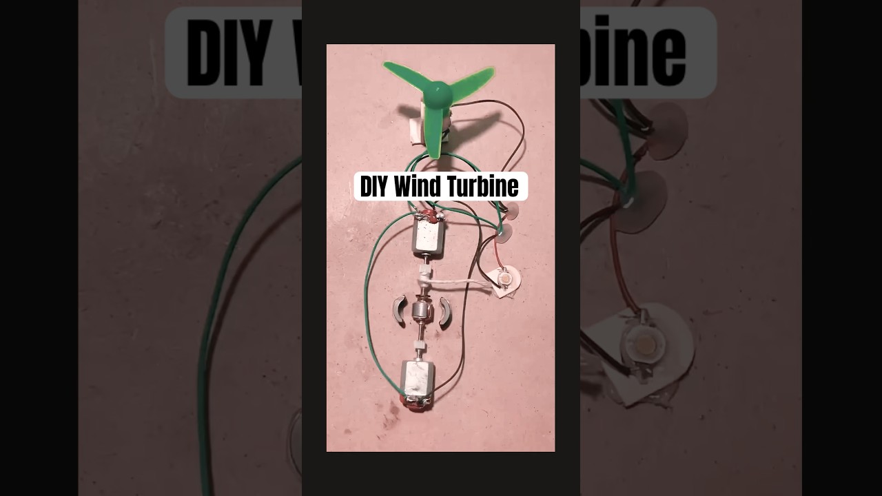 DIY Wind Turbine with Motors!