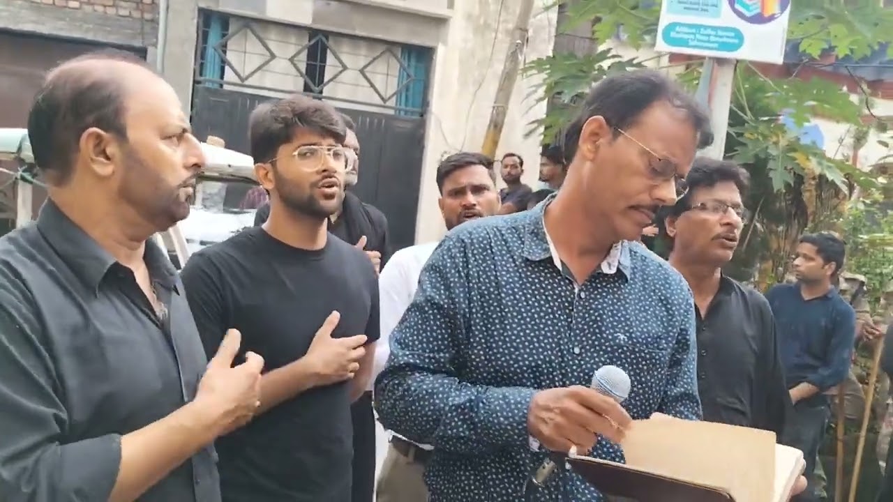 7 Moharram Juloos 2023 | Noha-Kaha Nabi Ne | Anwar Abbas Zaidi | Saharanpur Azadari | Nohay 2023