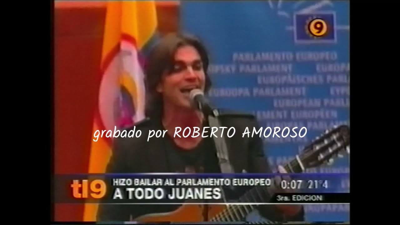 Juanes en Parlamento de Bruselas - 2005