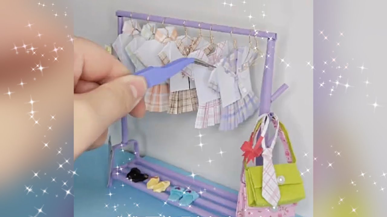 How to make paper clothes hanger 