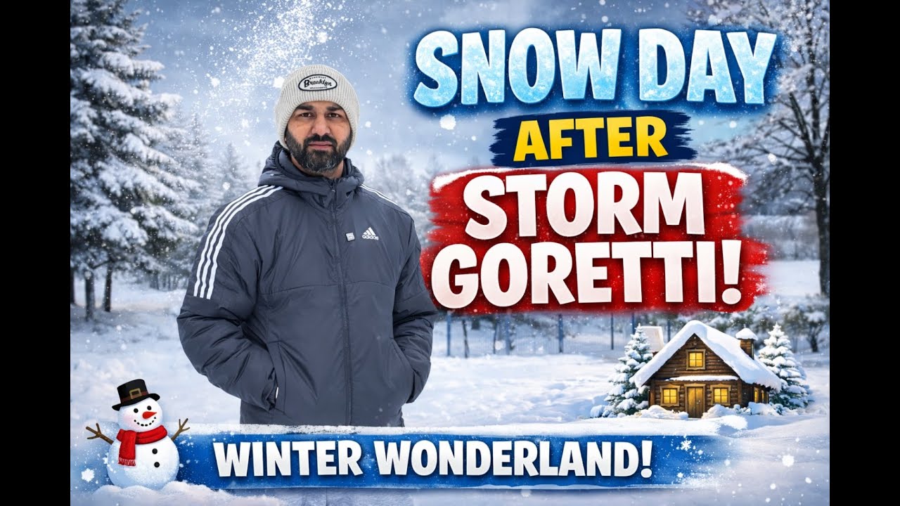 Snow Day Park Vlog ❄️ Enjoying Snow After Storm Goretti | Winter Wonderland | Vlog 19