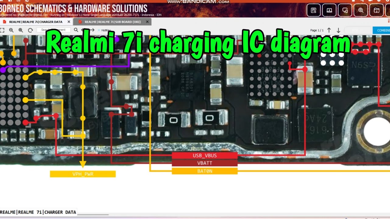 Realme 7i Charging IC Ways Diagram | Realme 7i Charging Problem Solution