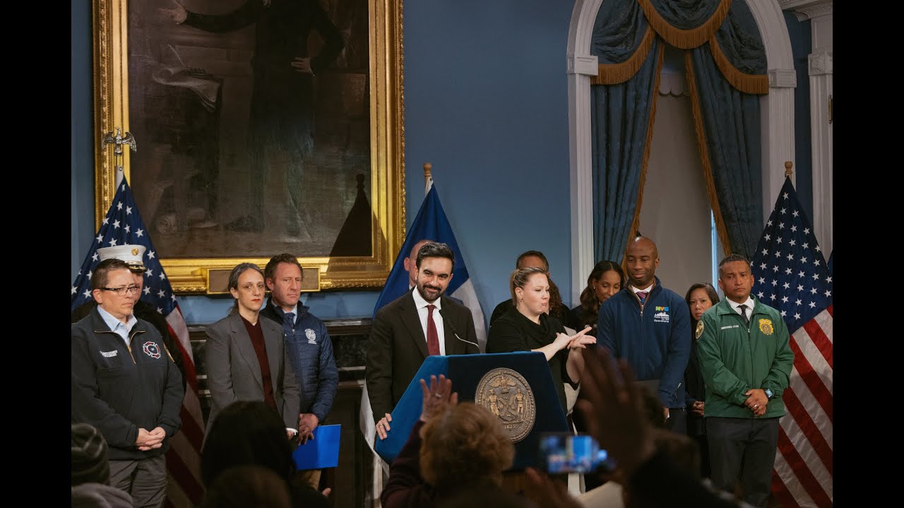 Mayor Zohran Mamdani Holds Press Conference to Provide Winter Weather Updates