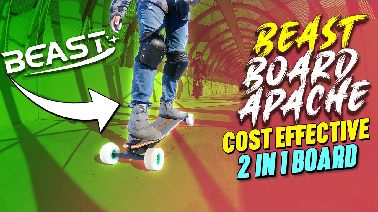 Beast Board Apache most cost effective 2 in 1 electric skateboard only $899 😵 Massive ATL ESK8 ride