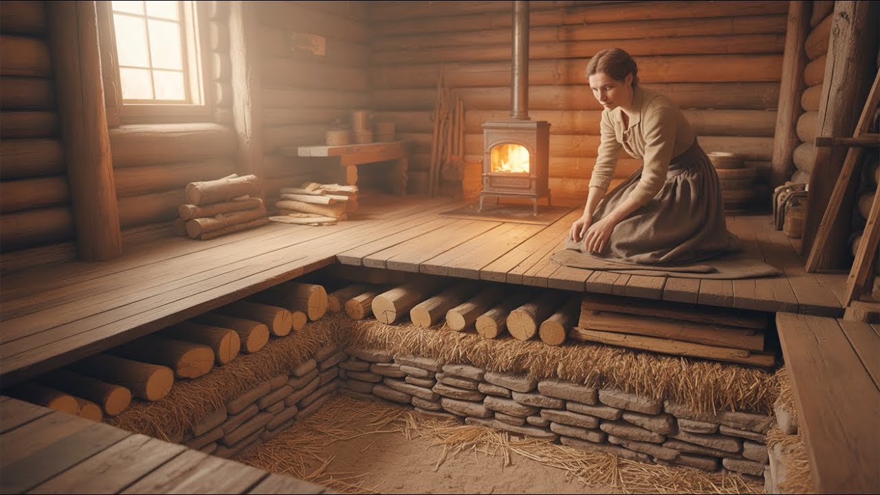 Neighbors Laughed When the Widow Built Three Floors in One Cabin — Until the Top Stayed 68° Warmer