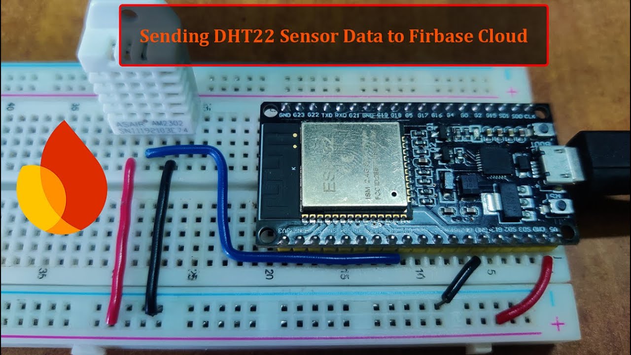 ESP32 / ESP8266: Send DHT22 to Firebase — PlatformIO VS Code Tutorial