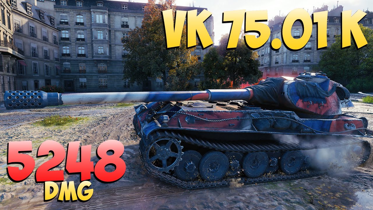 VK 75.01 K - 5 Kills 5.2K DMG - Полезный! - Мир Танков