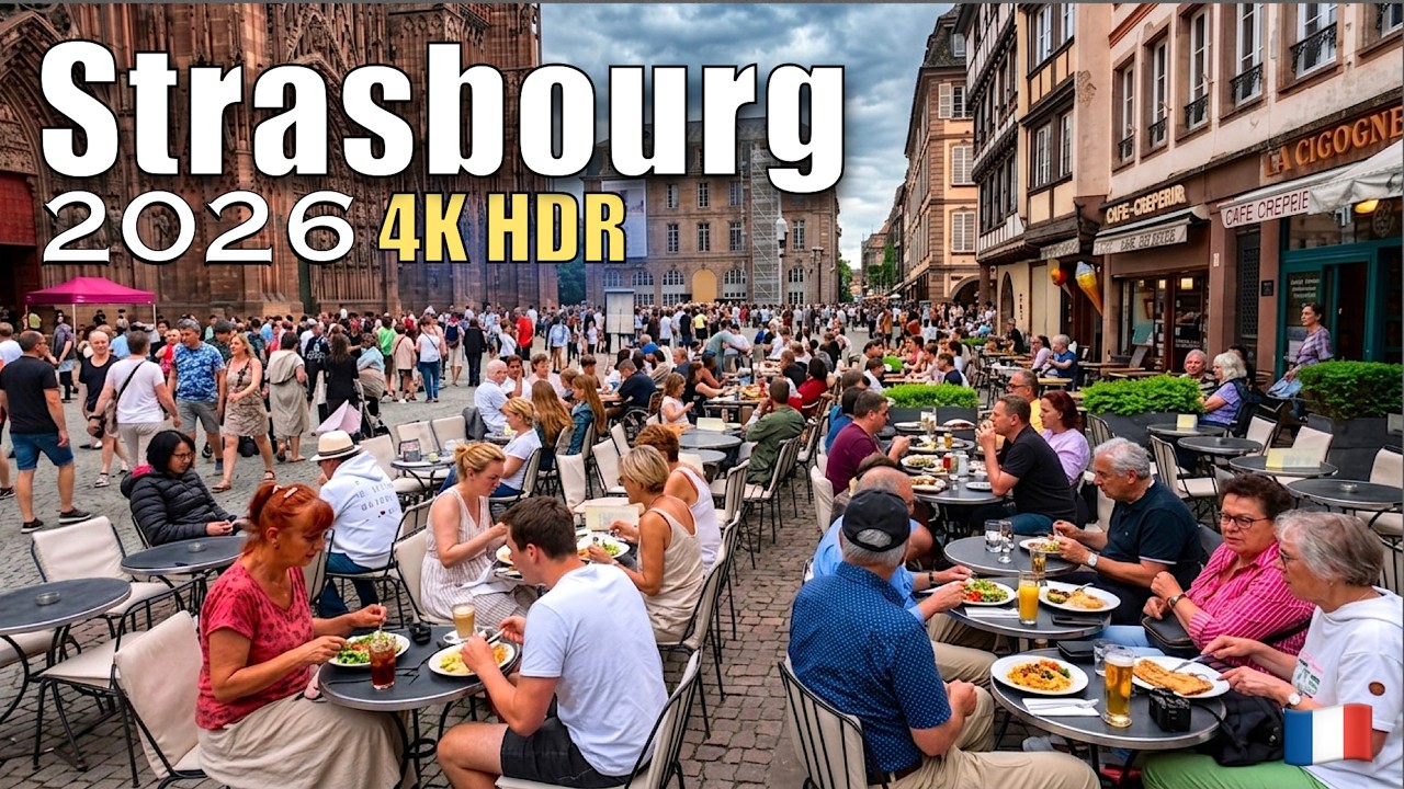 [4K HDR] Strasbourg, France 🇫🇷 Virtual Walk 2026 (50fps)