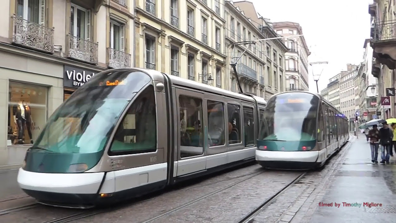 Trams à Strasbourg, France - (They don't get cooler looking than this!)