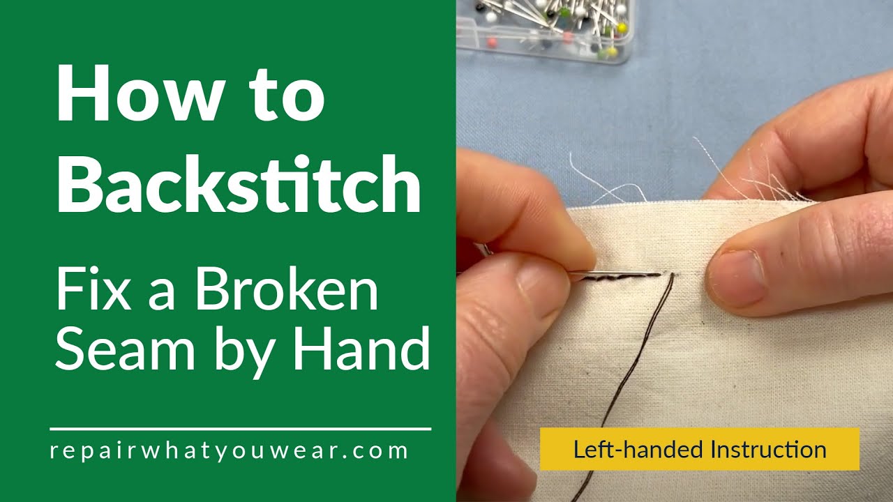 Learn How to Backstitch (left-handed Instruction)