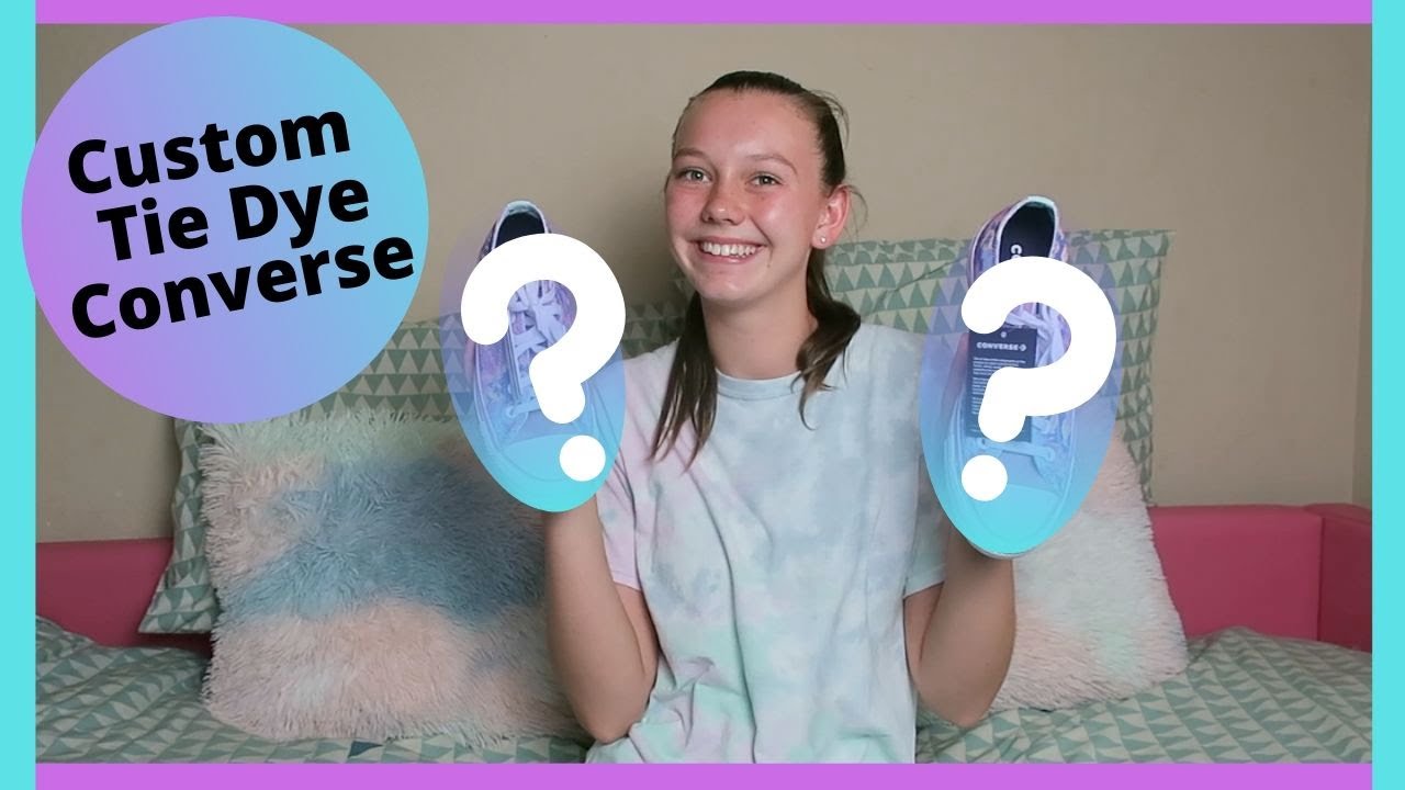 Custom Tie Dye Converse Shoes Teen DIY