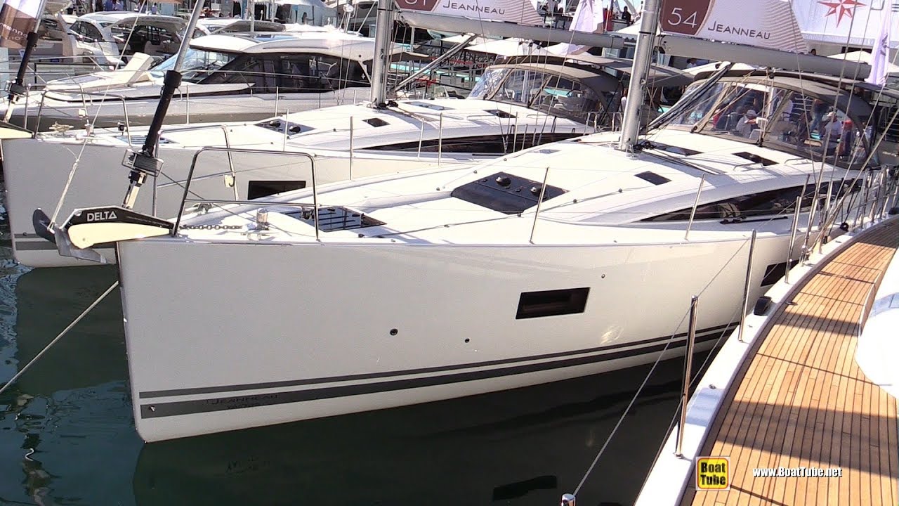 2019 Jeanneau 54 Yacht - Deck and Interior Walkaround - 2018 Cannes Yachting Festival