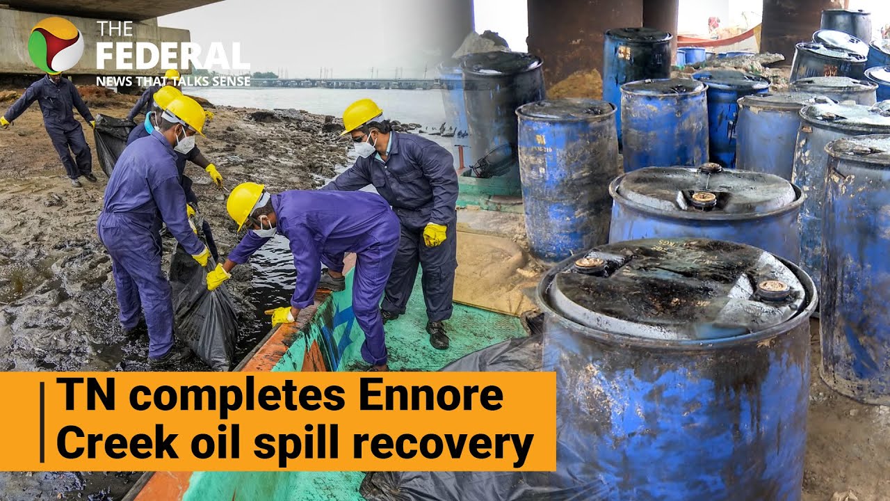 105.82 KL of oily water removed from Ennore Creek | The Federal