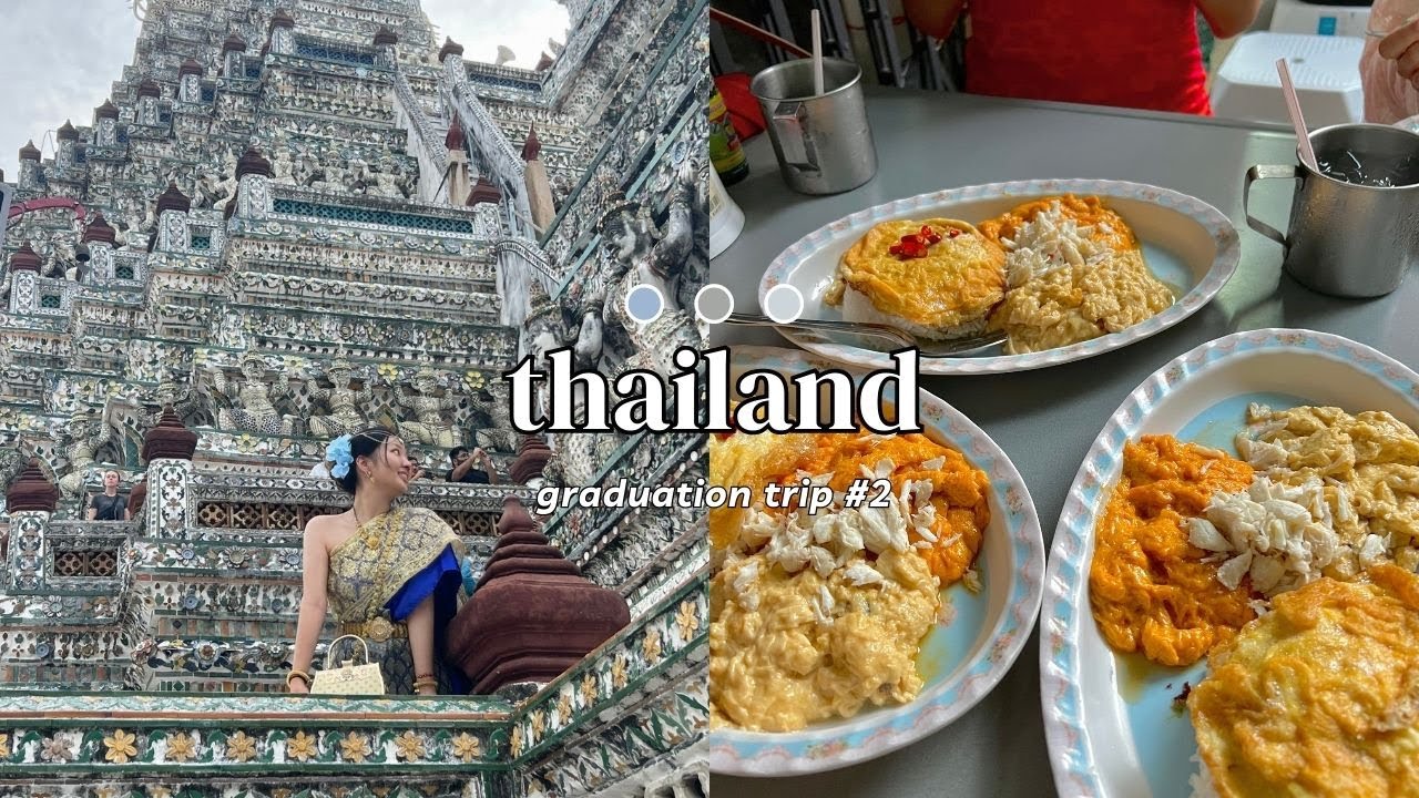 thailand trip 🇨🇷 grad trip, floating market, railroad market