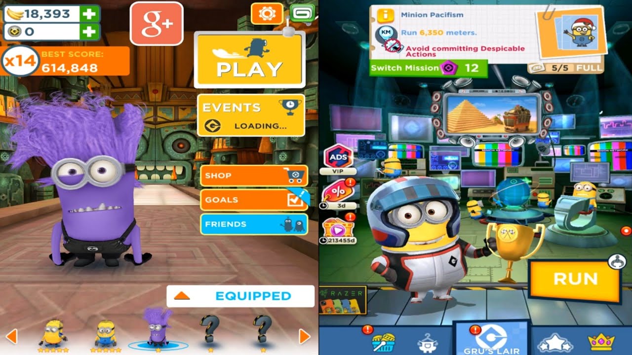 Despicable me Minion rush Evil minion Racer minion El Macho Vector Boss Battle part 3 gameplay ios