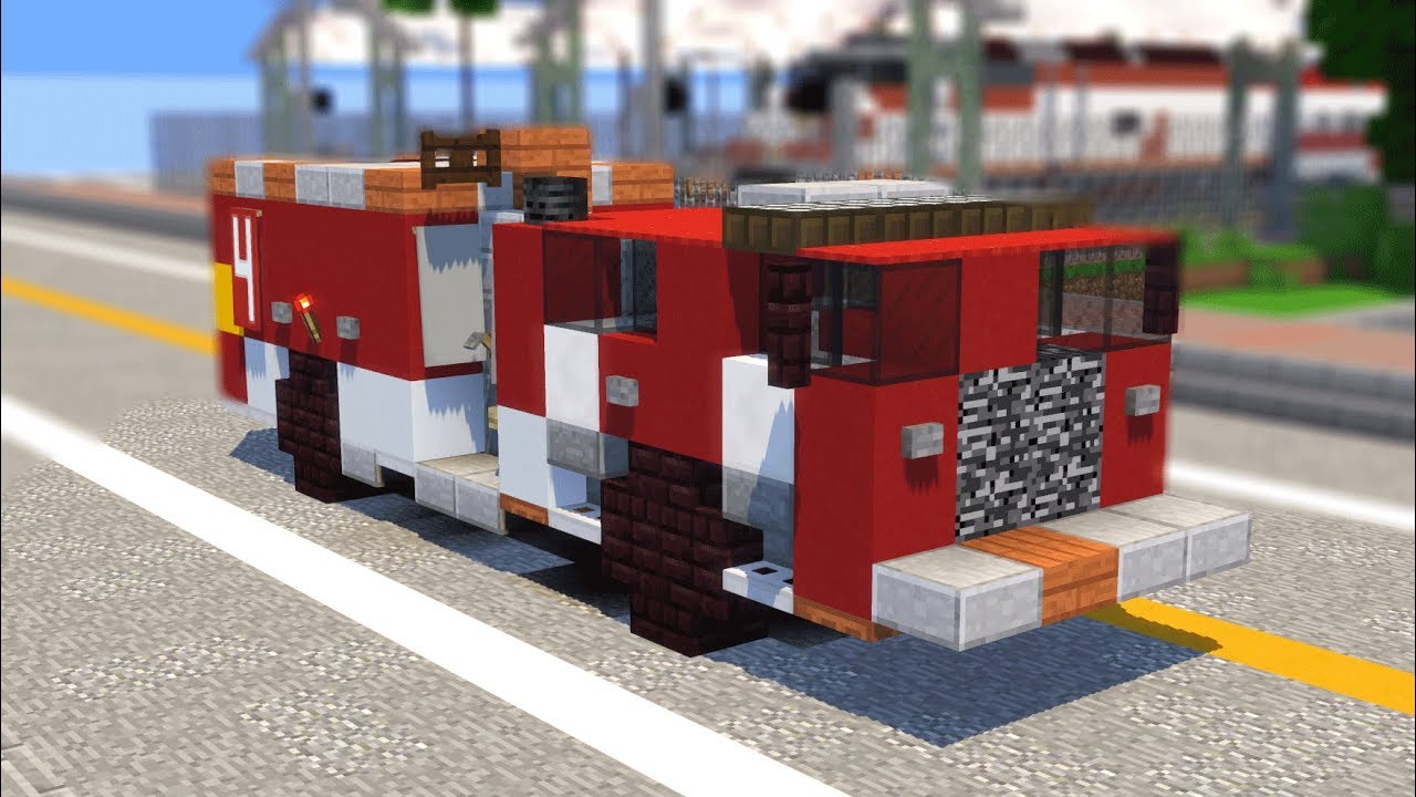 Minecraft LAFD Los Angeles Fire Engine Tutorial