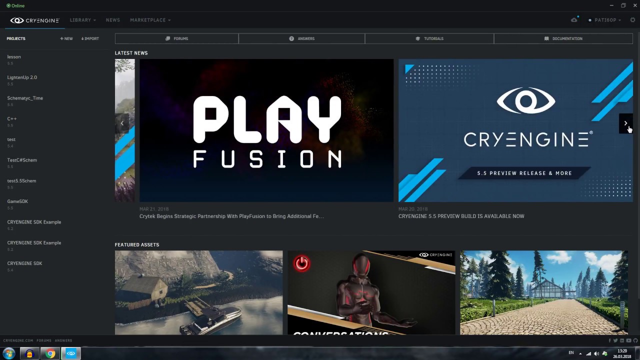 Урок CryEngine 5 - Launcher
