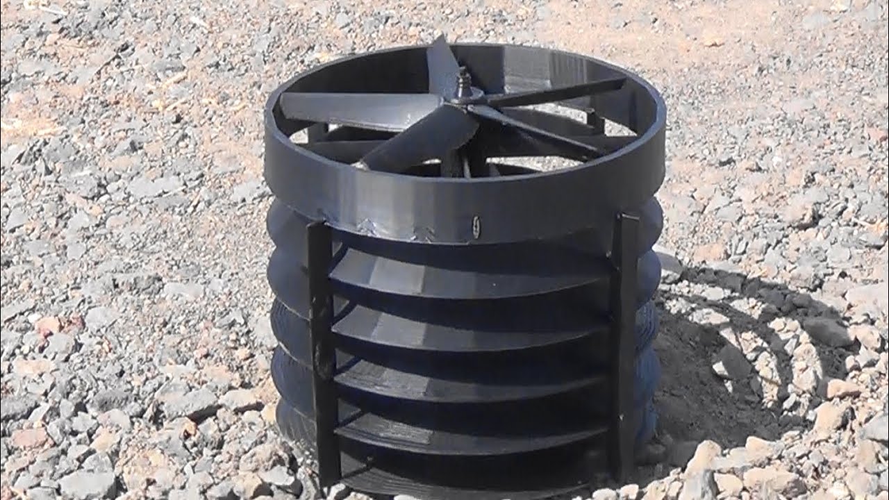 Awesome VERTICAL WIND TURBINE Design, Works Great!