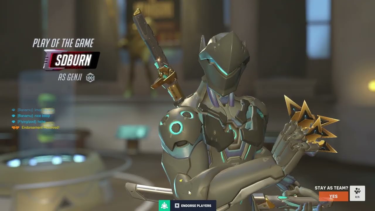 POTG! Shadowburn Genji Overwatch 2 SEASON 18 GAMEPLAY