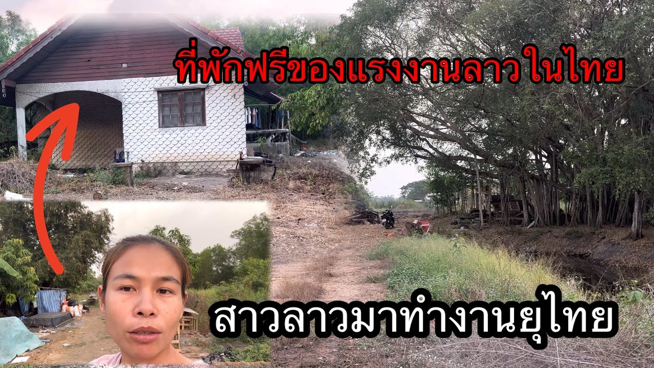 พาดูบริเวณรอบรอบที่พักสาวลาวมาทำงานอยู่ไทยอีกรอบอยู่ลาวไม้ได้ต้องมาทำงานที่ไทย