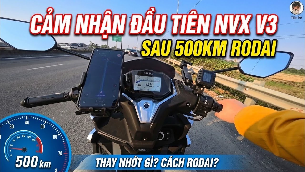 #nvxv3 #motovlog Cảm nhận về NVX v3 sau 500km đầu, Thay nhớt gì, nên rodai thế nào? - Tiến Nè