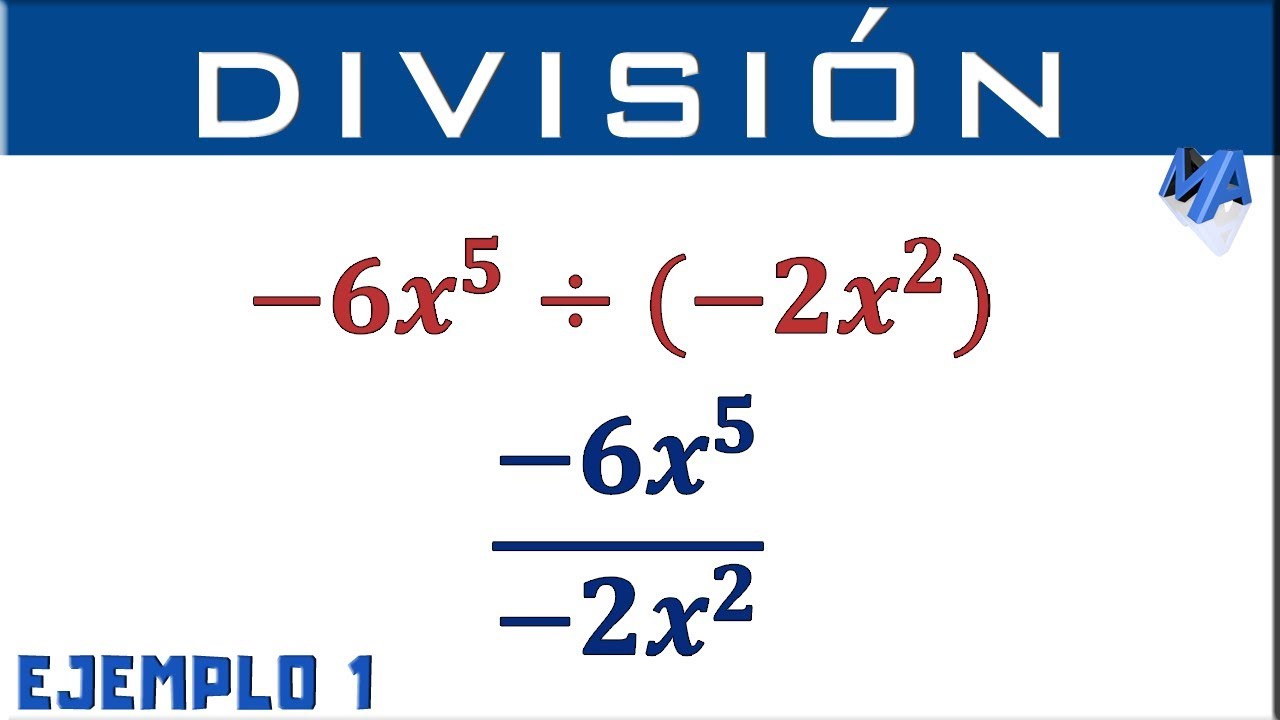 División de monomios | Ejemplo 1