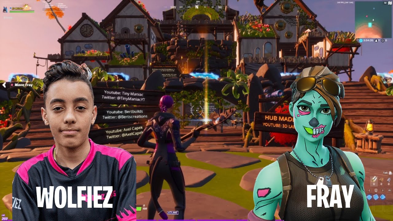 Wolfiez and Fray vs fans in a zone wars fight