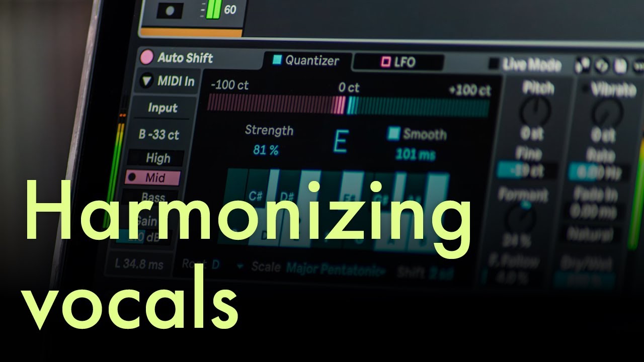 How to harmonize your vocals with Auto Shift