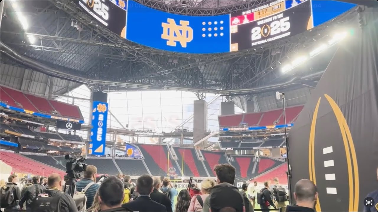 College Football National Championship: Behind The Scenes In Mercedes Benz Stadium