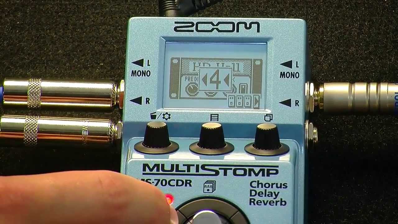 NEW Zoom MS-70CDR Multistomp Pedal Demo PMTVUK