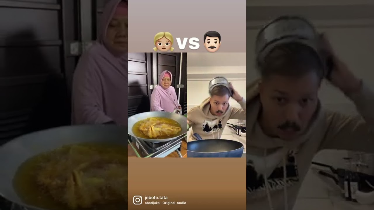 Frau vs Man beim Kochen 😂
