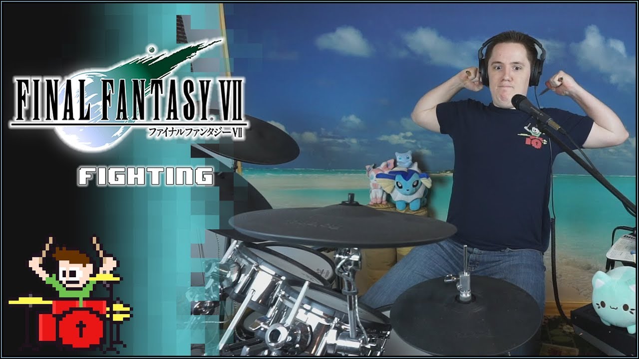Final Fantasy 7 - Fighting On Drums!