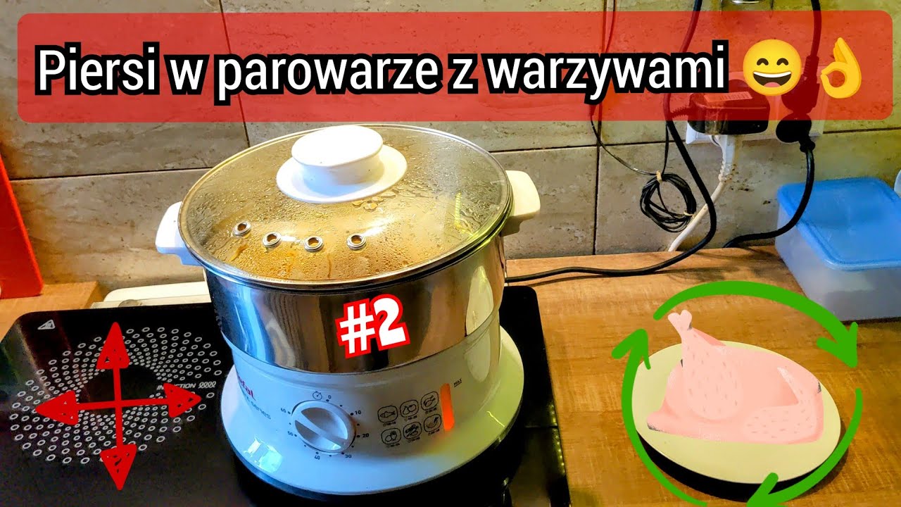 Filet z piersi z warzywami.🍗  Parowar Tefal. Zdrowe odżywianie 👍 #2 Gotuj ze stalewiakiem.