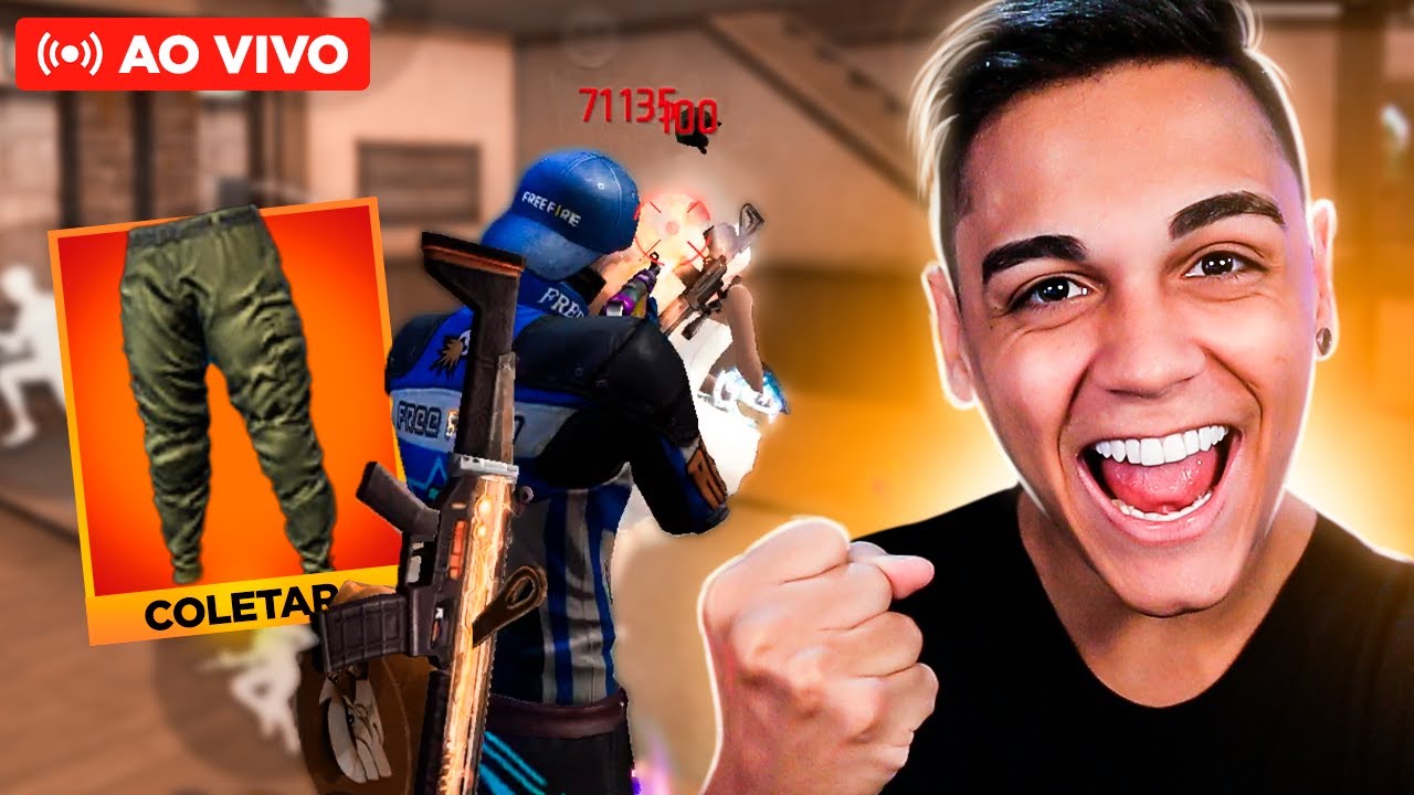 💙 FREITAS AO VIVO 💙 A CALÇA MAIS RARA VOLTOU!! 💙 FREE FIRE MOBILE 💙 LIVE ON! 💙