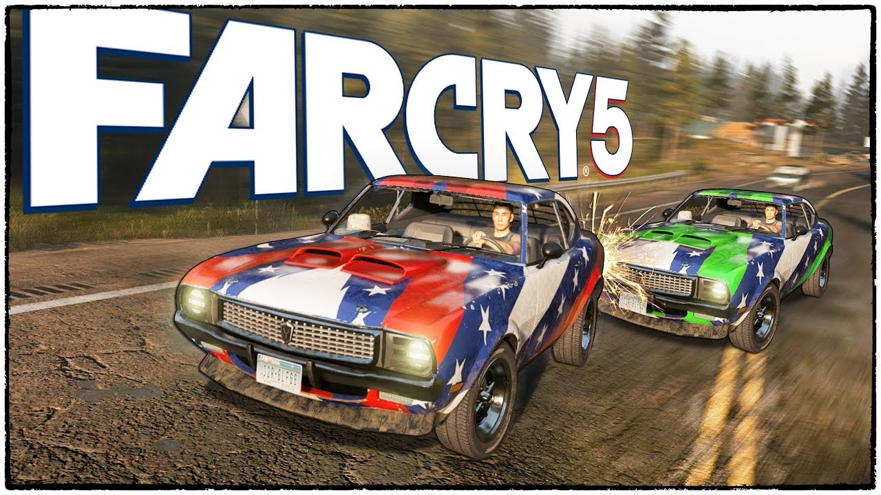 ГОНКИ на мустангах в Far Cry 5. Победитель получает новую тачку. (Far Cry 5 кооператив #3)