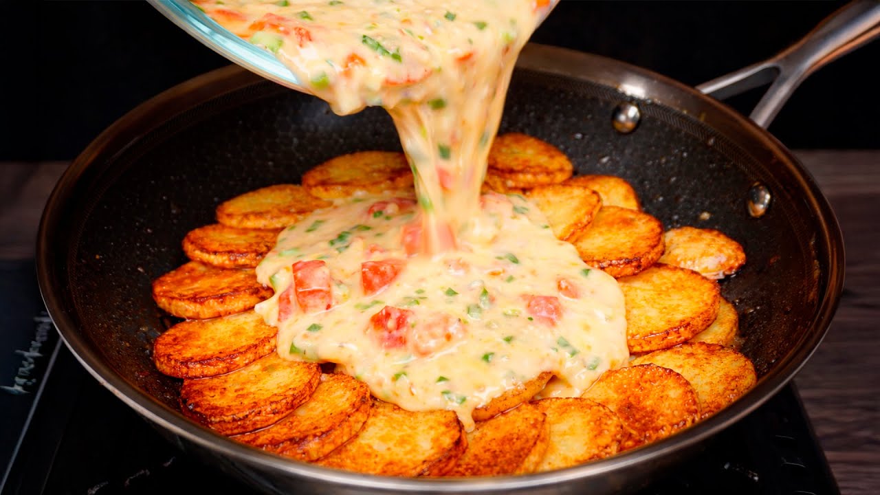 Kartoffeln mit Eiern sind besser als Pizza! Ich koche es fast jeden Tag!