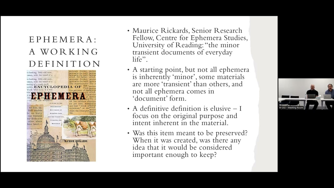 Garritt (Chip) Van Dyk, The Secret Life of Ephemera: Everyday Archaeology and Cultural History