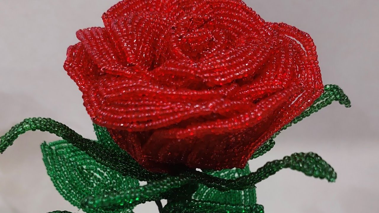 МК Роза из бисера🌹большая😊🥰