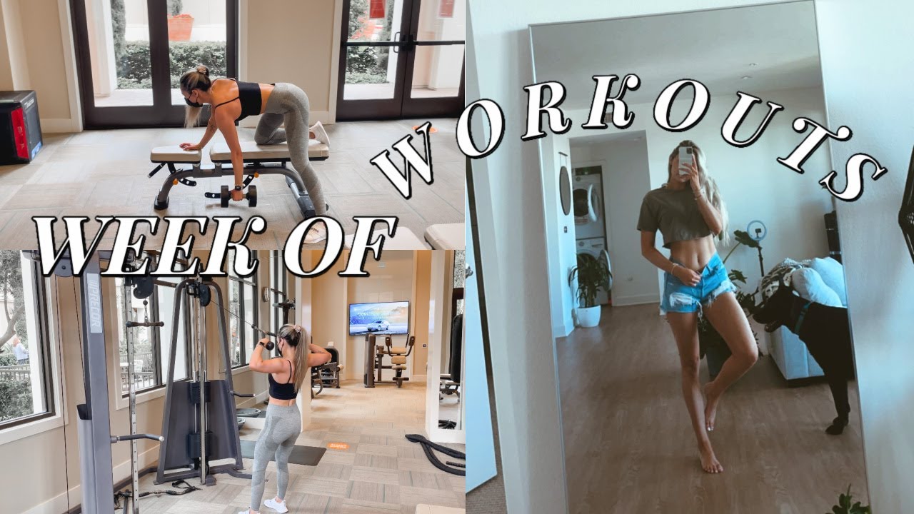 VLOG: FULL WEEK OF WORKOUTS | Abs, Booty, Sprints, Strength Training | MONDAY-FRIDAY ROUTINE