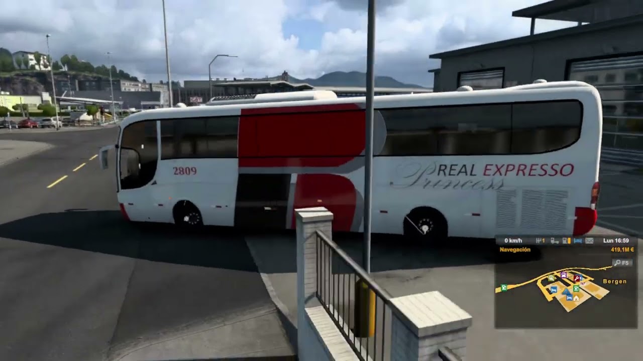 Euro Truck Simulator 2 - Bus Mercedes-Benz Marcopolo G6, Personalizado. @JUGANDO001