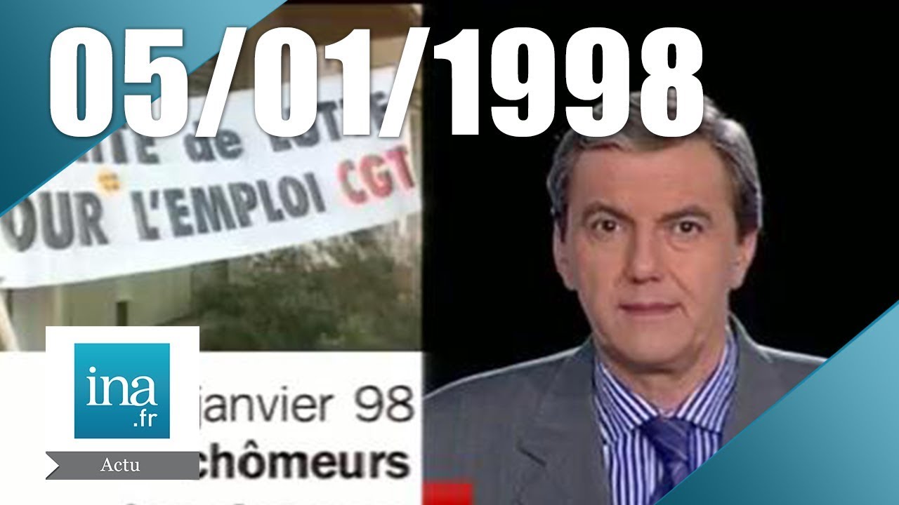 20h France 2 du 05 janvier 1998 | Mouvement de révolte des chômeurs  | Archive INA