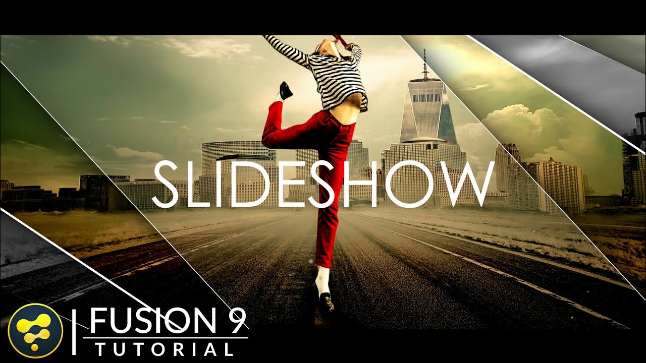 Slideshow Animation in Fusion | BlackMagic Fusion 9 Tutorial
