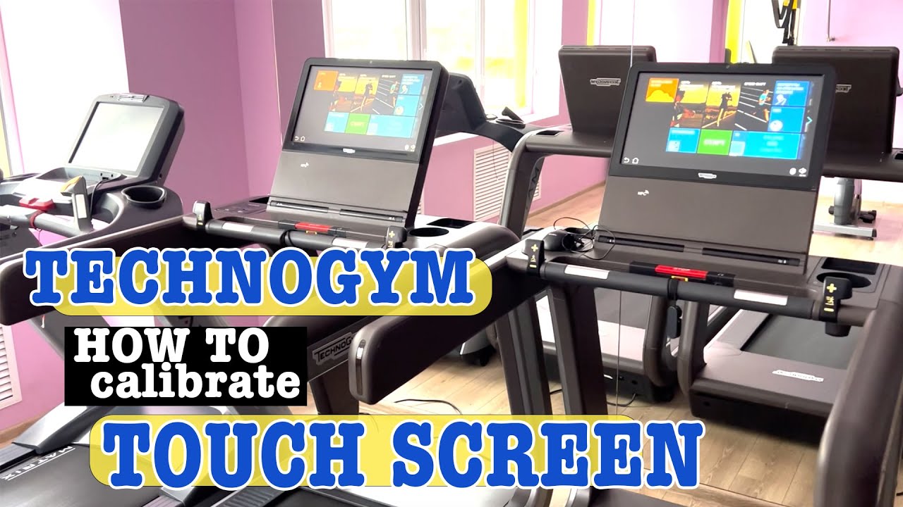 Technogym touch screen calibration - treadmill repair fix4gym