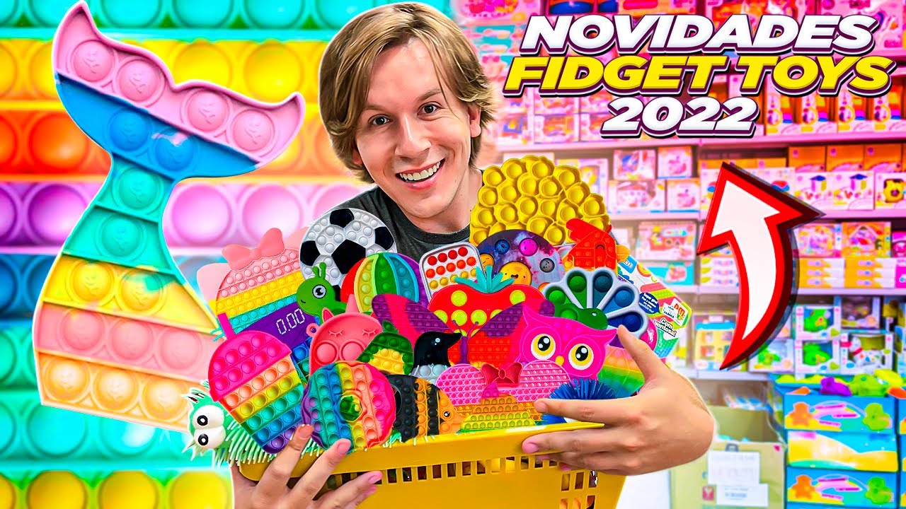 NOVIDADES EM FIDGET TOYS 2022! 😱 - FIZ COMPRINHAS DE FIDGET TOYS NA MINHA CIDADE | TIO LUCAS
