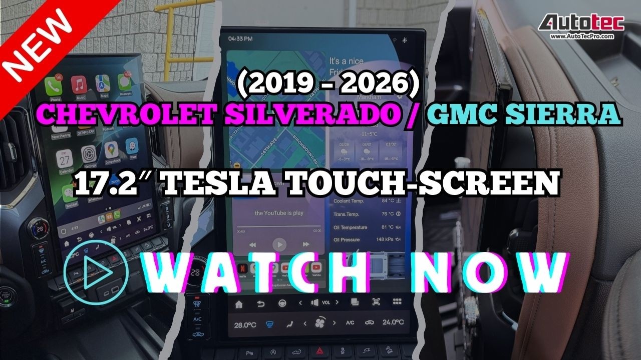 NEW Chevrolet Silverado / GMC Sierra (2019 &ndash; 2026) 17.2&Prime;  Touch-Screen GPS with Carplay