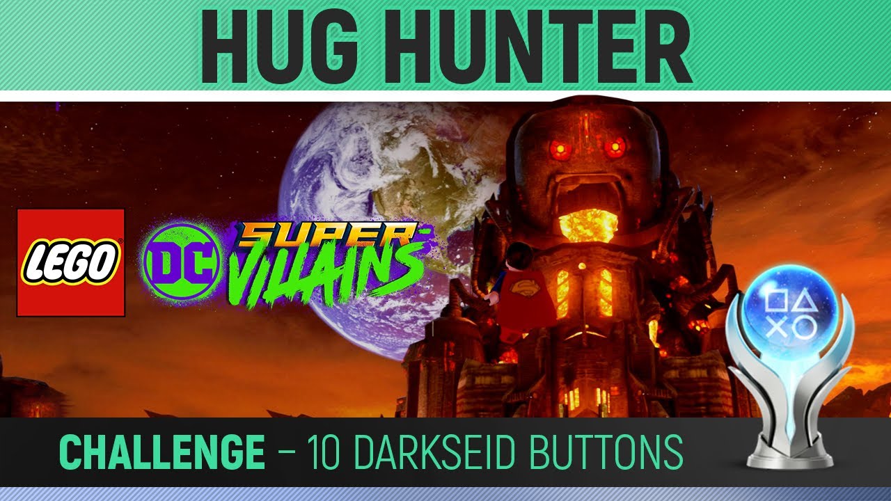 LEGO DC Super-Villains - Hug Hunter - Challenge 🏆 All 10 Darkseid Button Locations Guide